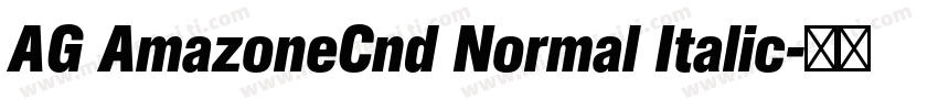 AG AmazoneCnd Normal Italic字体转换